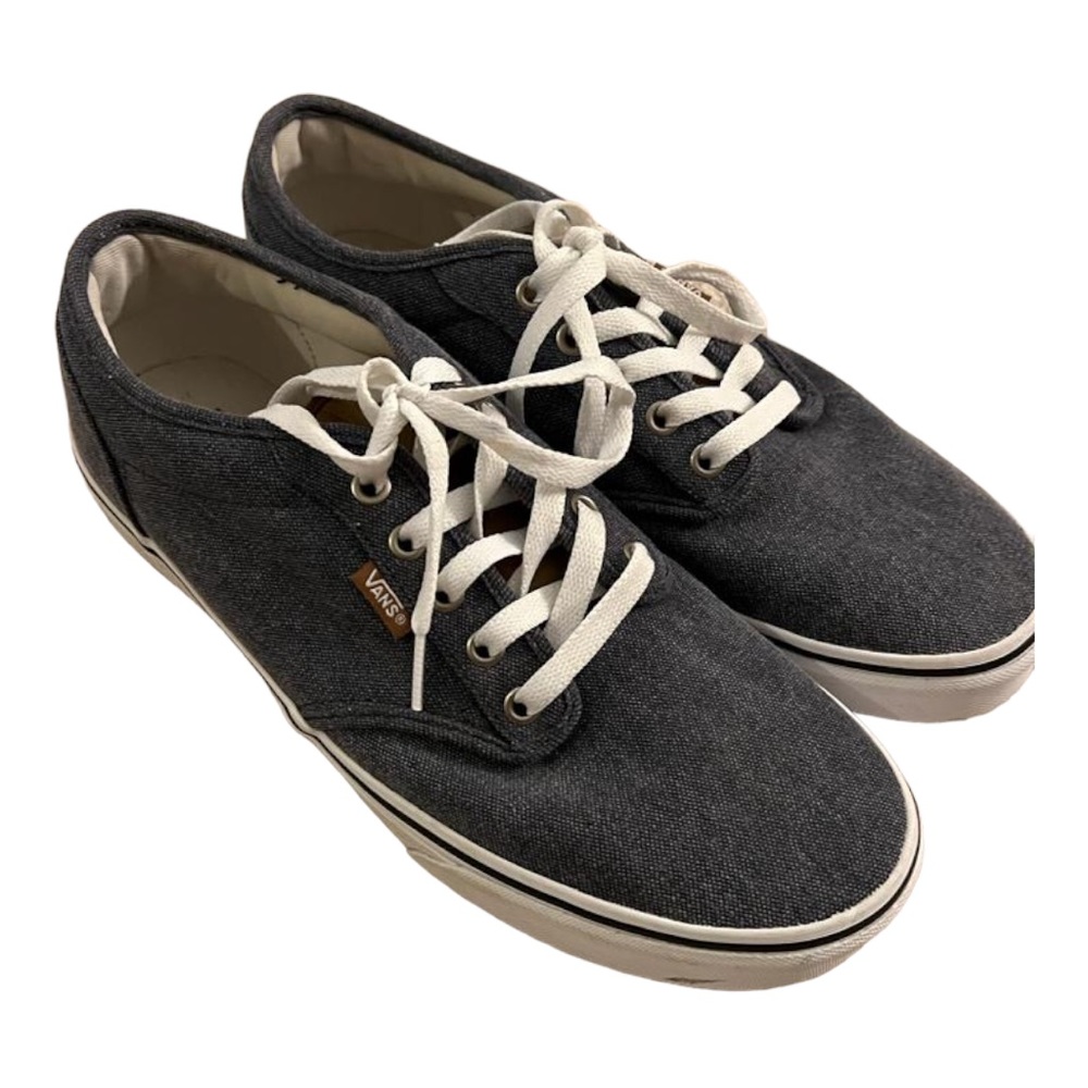 MensDark Gray Vans Sneakers Size 10 in Excellent Used Condition